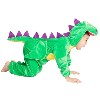 ילדים ילד החיות דינוזאור הדרקון תחפושת Cosplay סרבל עבור בנים בנות ליל כל הקדושים מסיבת המארדי גרא מפואר שמלה כיסוי