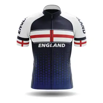 כוח הלהקה אנגליה הלאומי רק שרוול קצר רכיבה על אופניים ג ' רזי קיץ בגדי רכיבה יוקרתי CICLISMO