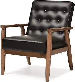 כיסא כורסאות,עץ, שחור