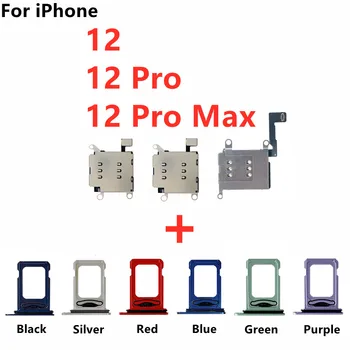 כפול ה-Sim כרטיס הקורא מחבר להגמיש כבלים סרט עבור iPhone 12 Pro מקס מגש כרטיס ה-Sim, חריץ מחזיק חלקי חילוף