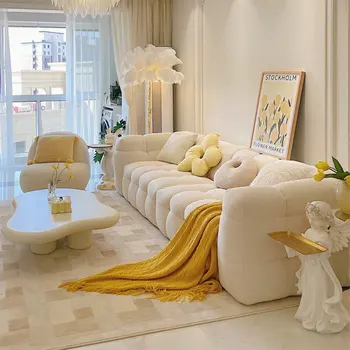 כפול נורדי בסלון ספות מודרני מינימליסטי פאנקי יוקרה עצלן ספה נוחה משולבת ספה גאמה ריהוט הבית