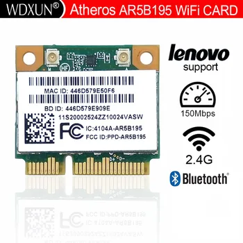 כרטיס רשת למחשב נייד Lenovo G480 G580 G780 Y480 Y580 Y570 AR5B195 Bluetooth3.0 2.4 G פנימית אלחוטית WiFi מתאם רשת