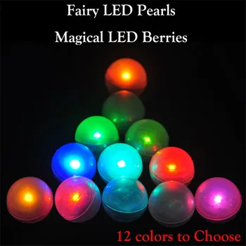 לבן, לבן חם, אדום, ירוק, כחול, אמבר, תפוז, לימון, ירקרק, ורוד, סגול, כחול מים מיני LED אור, קסם LED פירות יער