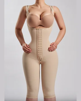 לפתוח עם חזה שרוולים Shapewear הברכיים הרזיה הגוף פיסול הגוף כמפחית מגבש אישה בתחת מרים מעצב.