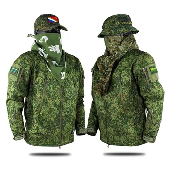 מדים של צבא רוסיה הצבא הסוואה טקטי החורף חיצונית פליז חם Windproof טיולים מעילי בגדי גברים צדים, מעילים.
