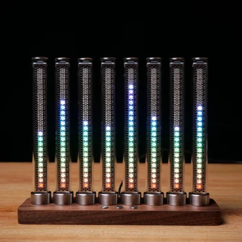 מוסיקה ספקטרום סייברפאנק אנלוגי זוהר צינור רמת חיווי VU Meter מוסיקה קצב תאורת LED איסוף המנורה