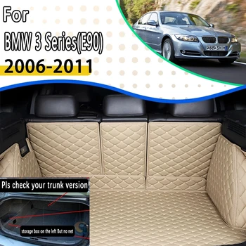 מחצלות רכב מתאים עבור ב. מ. וו סדרה 3 E90 MK5 2006~2011 סדאן המטען אחסון אנטי מלוכלך רפידות קרו מגש פירוט שטיחים אביזרי רכב