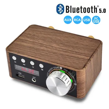 מיני אודיו HiFi Bluetooth 5.0 כוח Class D סטריאו Tpa3116 דיגיטלי מגבר 50W*2 בבית אודיו לרכב נחת USB/AUX ב-100W 2.0
