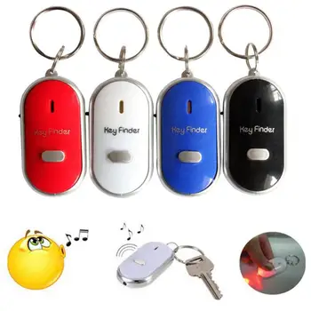 מיני לשרוק נגד איבד KeyFinder אזעקה הארנק Pet Tracker חכם מהבהב מהבהב מרחוק, איתור מחזיק מפתחות מעתיק מאתר מפתחות + LED