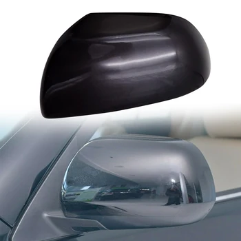 מכונית שחורה החיצוני קדמי שמאל דלת צד אחורית כנף המראה לכסות כובע לקצץ מתאים טויוטה היילנדר 2009-2011 2012 2013 2014