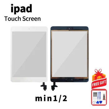 מסך מגע עבור iPad מיני 1 Mini 2 A1432 A1454 A1489 A1490 מסך מגע IC כבל תצוגה LCD החיצון הדיגיטציה לוח להחליף