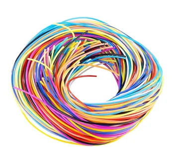 מעורבות צבע החבל חלול צינור גומי תכשיטים כבל לכסות את חוט זיכרון דקורטיביים diy אביזרים הגנת PVC פלסטיק DIY חבל