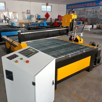 מפעל אספקת 1325 CNC פלזמה מתכת מכונת חיתוך 1530 פלדה גז להבה לחתוך חותך מחיר Huayuan כוח לעסקים קטנים