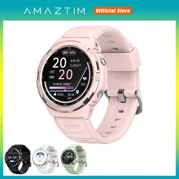 מקורי AMAZTIM טנק S1 השעונים החכמים נשים AMOLED AOD Smartwatch גברים Bluetooth שיחה 5ATM עמיד למים כושר שעון חכם Ultra