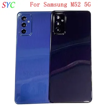 מקורי אחורי הדלת מכסה הסוללה דיור Case For Samsung M52 5G M526 M526B הכיסוי האחורי בעזרת עדשת המצלמה לוגו תיקון חלקים
