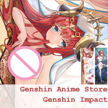 משחק אנימה Genshin השפעה Nilou Dakimakura הציפית לזרוק כרית כיסוי מחבק את הגוף מקרה כרית יפנית אנימה כי Dakimakura