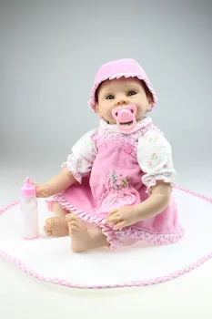 משלוח חינם חדש חם מכירה חי מחדש את הבובה הסיטוניים בובות תינוק אופנה בובה רכה מגע עדין