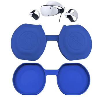 מתאים Sony PSVR2 משקפיים מעובה סיליקון כיסוי מגן כיסוי העדשה בשביל לשחק תחנת VR2 אביזרים