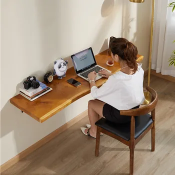 נורדי תלייה על קיר יומן שולחן מחשב פונקציה תלויה האוכל שולחן קיר לחדר בבית שולחנות סרגל תלוי קיר שולחן