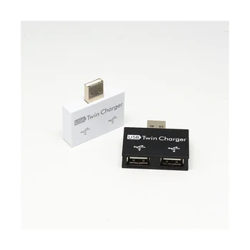 נייד Mini USB Hub 2 יציאת מטען רכזת מתאם USB מפצל USB כפולה טעינה ב-Extender הטלפון למחשב