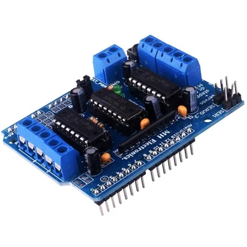 נסיעה L293D כונן מוטורי מודול מגן הרחבת הלוח מנוע לוח מנוע כחול לוח הבקרה עבור Arduino UNO