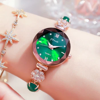 נשים שעון צמיד יהלומי שעונים נשים היד אופנה שעונים גבירותיי קוורץ ריינסטון קישוט שעון Montre פאטאל