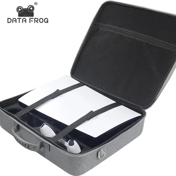 נתונים צפרדע נייד תיק נשיאה PS5 מסוף מתכוונן נסיעות אחסון Shockproof תיק כתף על PS5 אביזרים