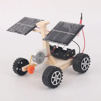 סולארי DIY מכונית צעצוע מודל להרכיב ערכת מיני הוראה למידה גזע תלמיד בית ספר פרויקט ניסוי מדעי החינוך צעצוע עבור הילד.