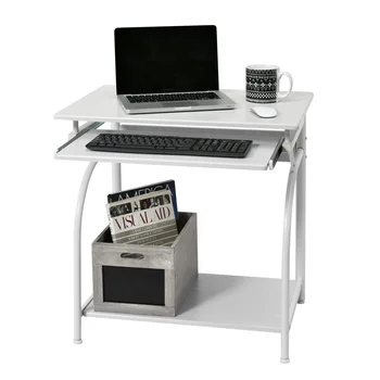 סטנטון שולחן מחשב עם מקלדת נפתחת מגש, צבעים מרובים
