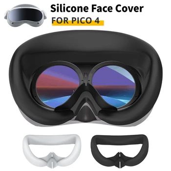 סיליקון הפנים כיסוי עבור פיקו 4 VR משקפיים החלפת הפנים ממשק כיסוי מגן זיעה הוכחה עין מסכת PICO4 אביזרים