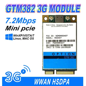 סמארטפון אפשרות GTM382 PCI-E 7.2 Mbps מודם WWAN GTM 382 GPS 3G HSDPA WWAN