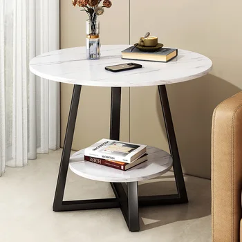 ספה, שולחן צד קטן, שולחן עגול באינטרנט סלבריטאים שולחן קפה בבית שולחן פינתי פשוט להשכיר שולחן קטן