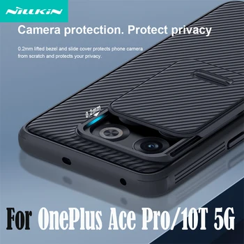 עבור OnePlus 10T מקרה NILLKIN CamShield Pro שקופיות מצלמה כיסוי עדשת הגנה אחת בתוספת 10T 5G הכיסוי האחורי על OnePlus Ace Pro