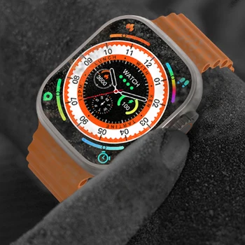 עבור Samsung S21 S20 Galaxy S9/S9+ S7 S8 S10 S22 גברים מסך גדול BT לקרוא הגלוקוז בדם, טמפרטורת הגוף לפקח על אופנה Smartwatch