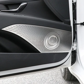 עבור יונדאי Elantra CN7 2021 2022 2023 אביזרי רכב 4pcs דלת רכב אודיו רמקול עיצוב כיסוי רמקול 3D לקצץ מדבקה