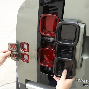 עבור לנד רובר Defender 20-23 ABS מושחר אחורי לרכב מנורת אהיל בלמים נורית חיווי היפוך מנורה לכסות לקצץ אביזרי רכב