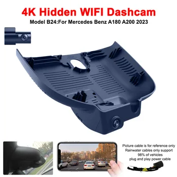 עבור מרצדס A180 A200 2023 קדמי ואחורי 4K שמצלמת הרכב עבור רכב מקליט מצלמה Dashcam WIFI Dvr המכונית מכשירי הקלטה.