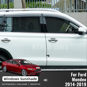 עבור פורד פיוז ' ן מונדיאו MK5 2013-2022 רכב מגנטי שמשיה מגן השמשה הקדמית מסגרת המסך התינוק צד אחורי חלון שמש לצל.