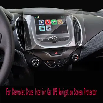 עבור שברולט Cruze פנים המכונית ניווט GPS מסך מגן מזג זכוכית מסך מגע סרט מגן המכונית 2013-2018