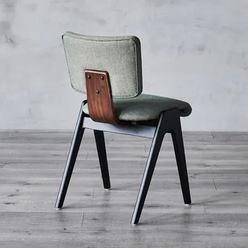 עור מודרנית כסאות אוכל מעצב מינימליסטי ייחודי מטבח איטלקי כיסאות איפור הספרייה Silla Comedor הפוסט-מודרנית רהיטים