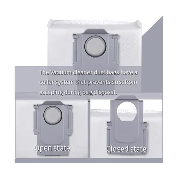 על S8 Pro Ultra/S8+/S8 מנקה חלקים ערכת עגינה ניקוי עצמי רולר מברשת צד מגב מטליות אבק שקיות מסננים