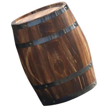 עץ חבית מלאכה עץ לשתות עיצוב וויסקי עציץ קומה לקצץ נוף גינון דקורטיבי קטן בירה