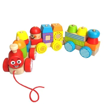 עץ להרכיב רכבת אבני הבניין צעצועים עבור ילדים מונטסורי קשת רחובות הרכבת. ללדת מוקדם יותר חינוכי מתנה צעצועי ילדים.