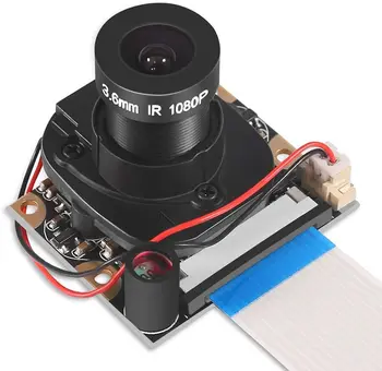 פאי פטל 4 B 3 B+ מודול המצלמה אוטומטית IR-Cut מיתוג היום ראיית לילה וידאו מודול פוקוס מתכוונן 5MP