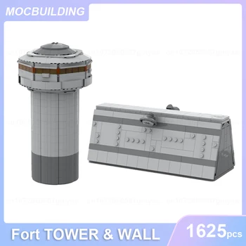פורט וול & TOWER מודל MOC אבני הבניין DIY להרכיב לבנים אדריכלות חינוכית יצירתית לילדים צעצועים לילדים מתנות חג המולד