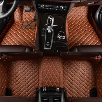 פלאש שטיח עור המכונית מחצלות עבור וולוו C30 S40 S60 S60L S80 S80L V40 V60 XC60 XC90 XC60 C70 אביזרי רכב רכב סטיילינג