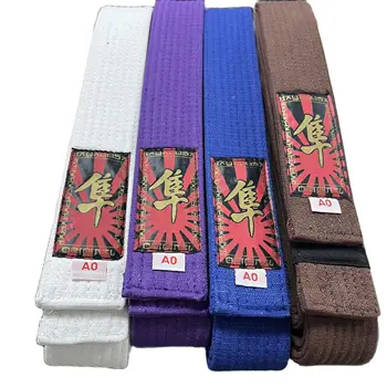 פרמיה פרל לארוג BJJ חגורת קראטה חגורות רגיל בצבע ג ' ודו Teakwondo BJJ אומנויות לחימה דירוג חגורה