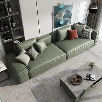 פשוט המודרני 2 מושב הספה להגדיר עם עץ מלא מסגרת כל סגנון טכנולוגיית בד לטקס ספות הביתה הרהיטים בסלון