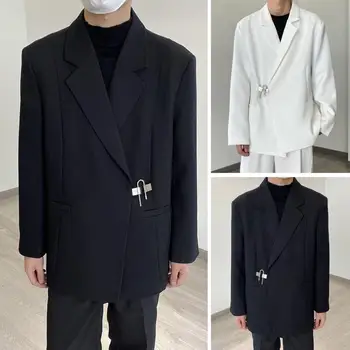 קוריאני אופנה מזדמן 'קטים, מעילים גברים סלים ג' קטים חליפת העסקים מוצק 2023 אביב סתיו חדש אלגנטי זכר חליפת M-3XL