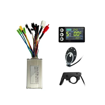 קורקינט חשמלי סוללת ליתיום שונה LCD-S866 צבע מסך המכשיר 17A בקר הכוח המאיץ המצערת להגדיר חלקים